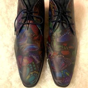 Men's Steve Madden, 13 USA, 46 EUR. One of a kind,multi-color butterfly design.